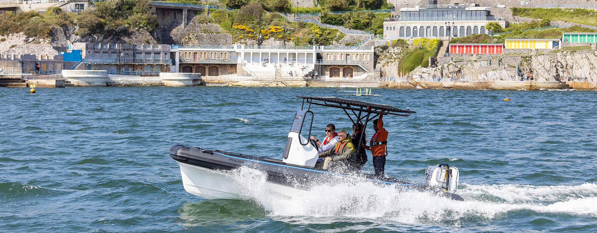 A boat on the water 