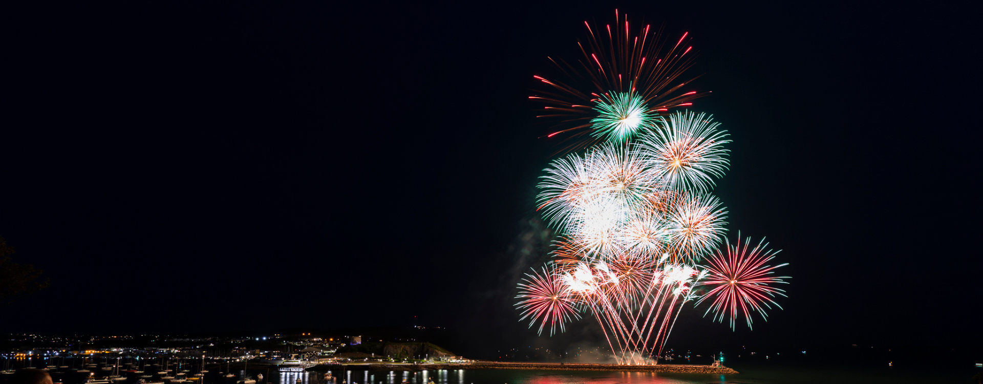 Fireworks over Plymouth Sound 
