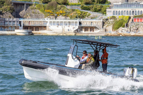 A boat on the water 