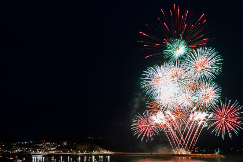 Fireworks over Plymouth Sound 